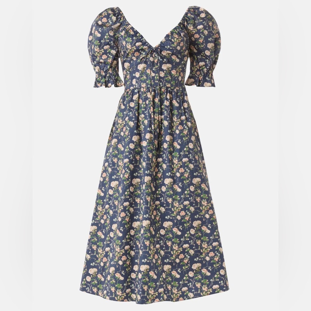 Hill House Home The Ophelia Dress in Navy Bluebonnet